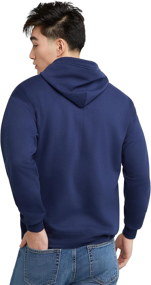 Hanes Men's Zip-up Hoodie, Ecosmart Fleece Full-zip Hoodie for Men, Hooded Sweatshirt