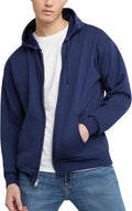 Hanes Men's Zip-up Hoodie, Ecosmart Fleece Full-zip Hoodie for Men, Hooded Sweatshirt