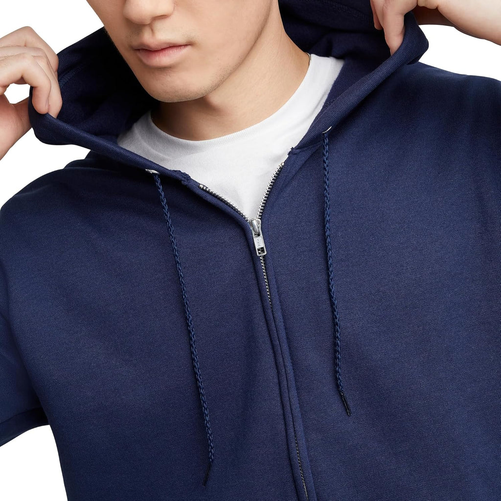Hanes Men's Zip-up Hoodie, Ecosmart Fleece Full-zip Hoodie for Men, Hooded Sweatshirt